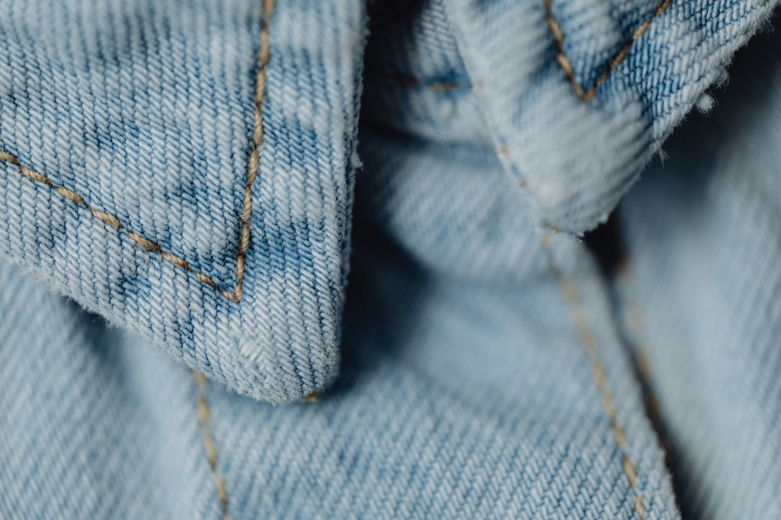 Macro Photography of a Denim Clothing